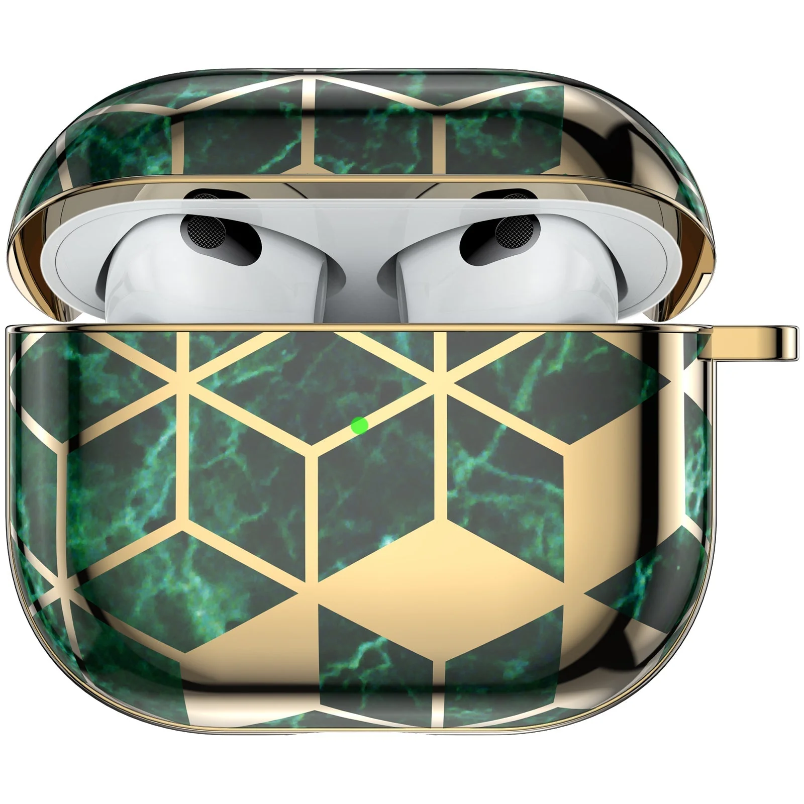 AirPods | Luxury Gold Green Marble Case - Image 8