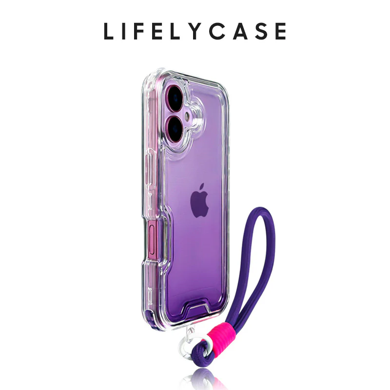 iPhone Lanyard Series | Gradient Design Silicone Phone Case - Image 4