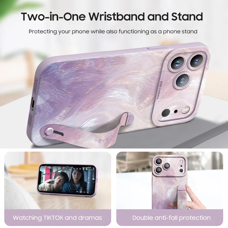iPhone Wristband Series | "Gradient Light and Shadow" Liquid Silicone Phone Case - Image 3