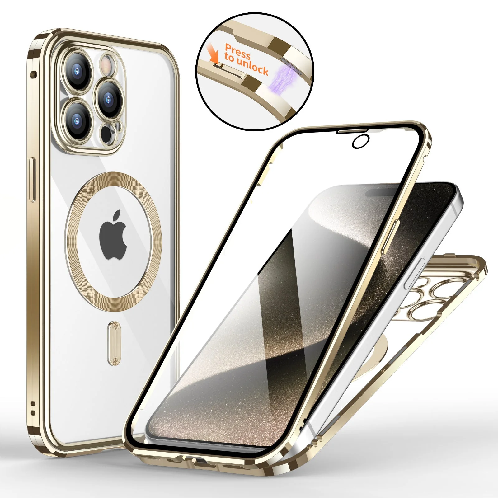 iPhone MagSafe Series | Double-Sided Protective Magsafe Snap Phone Case - Image 8