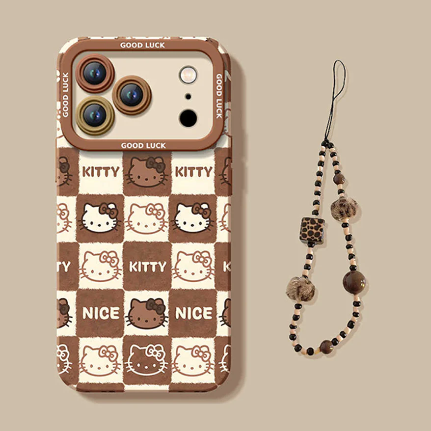 iPhone beads series | Hello Kitty Liquid Silicone Phone Case - Image 3
