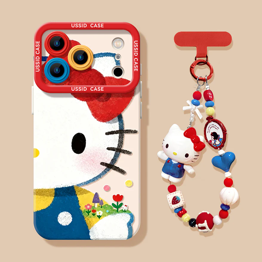 iPhone beads series | Hello Kitty Liquid Silicone Phone Case - Image 4