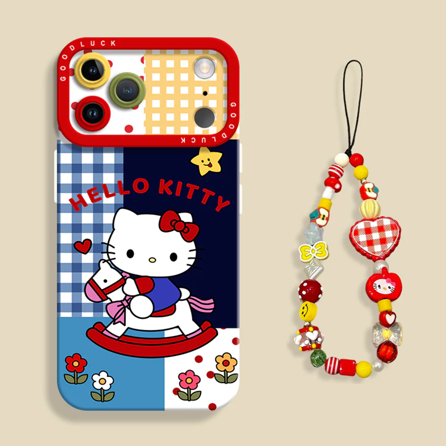 iPhone beads series | Hello Kitty Liquid Silicone Phone Case - Image 7