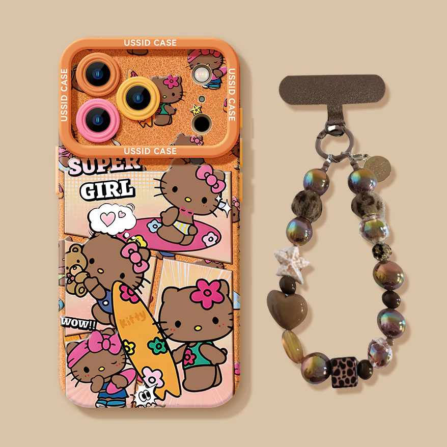 iPhone beads series | Hello Kitty Liquid Silicone Phone Case - Image 4