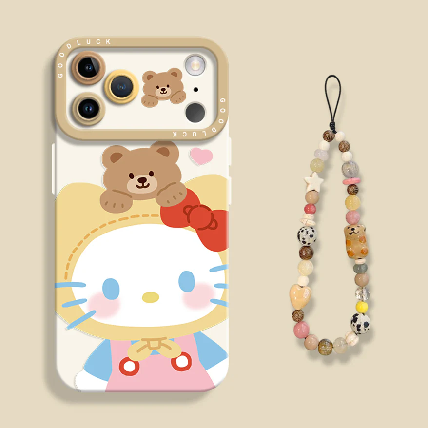 iPhone beads series | Hello Kitty Liquid Silicone Phone Case - Image 4