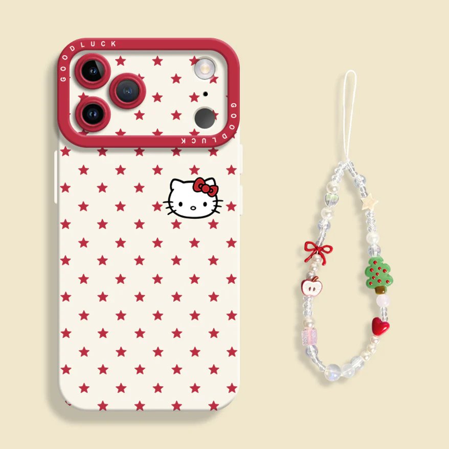 iPhone beads series | Hello Kitty Liquid Silicone Phone Case - Image 5