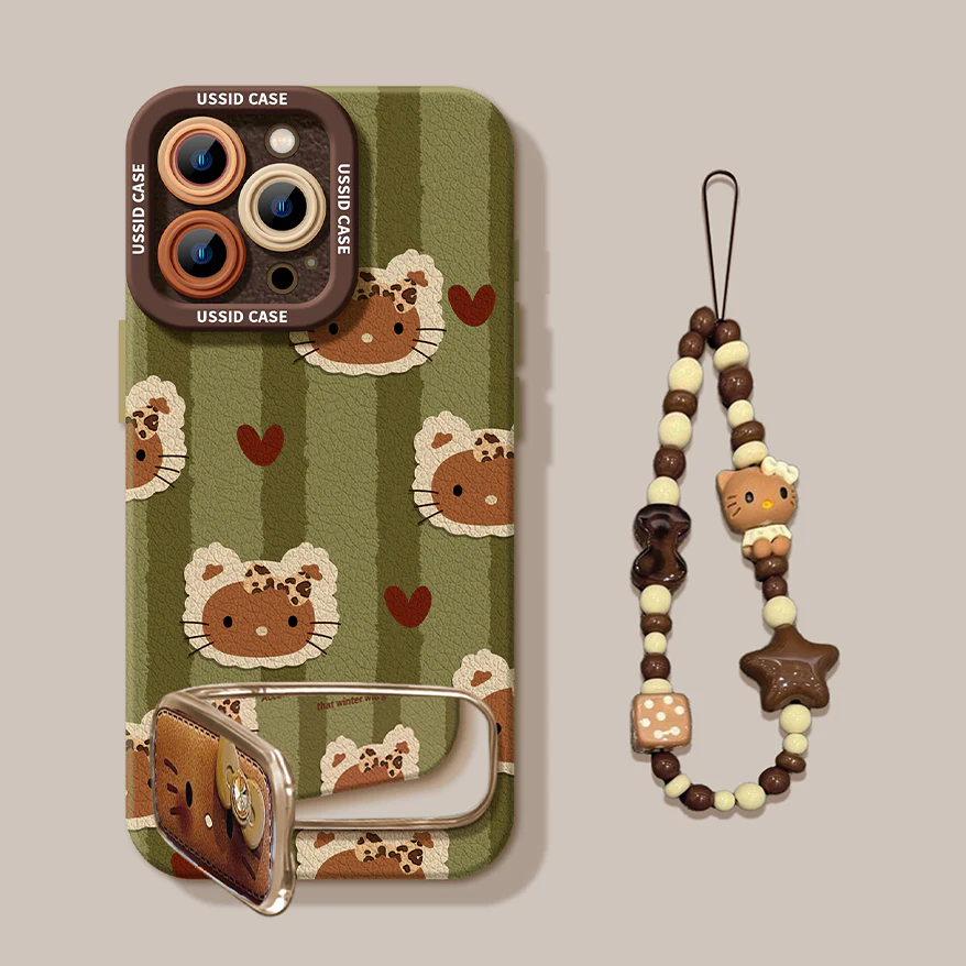 iPhone beads series | Hello Kitty Liquid Silicone Phone Case - Image 3