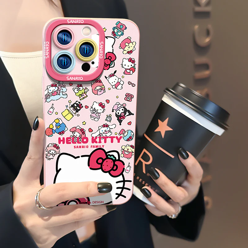 iPhone Lanyard Series | Hello Kitty Co-Branded Cartoon Phone Case - Image 3