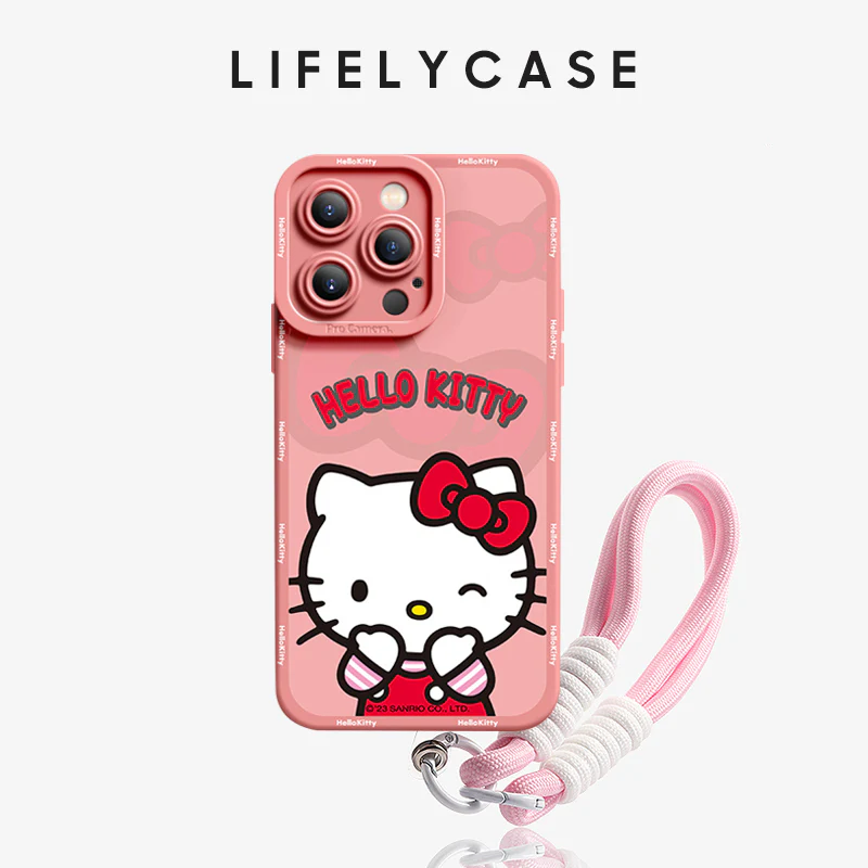iPhone Lanyard Series | Fashion Cartoon Liquid Silicone Phone Case - Image 7