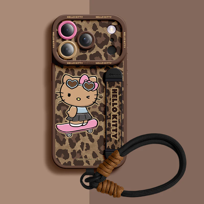 iPhone Wristband Series | Hello Kitty Liquid Silicone Phone Case - Image 6