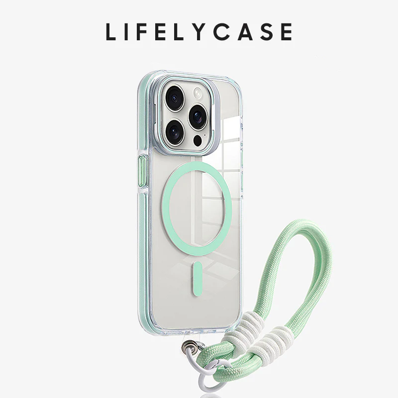 iPhone Lanyard Series | Transparent Magsafe Phone Case with Lens Holder Design - Image 8