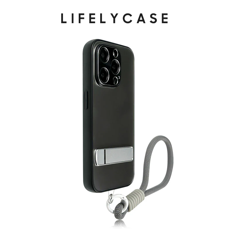iPhone Lanyard Series | Invisible Folding Stand Frosted Phone Case - Image 5