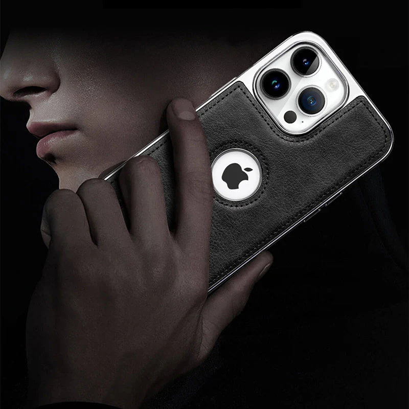 iPhone Series | Invisible Stand Premium Genuine Leather Phone Case - Image 4