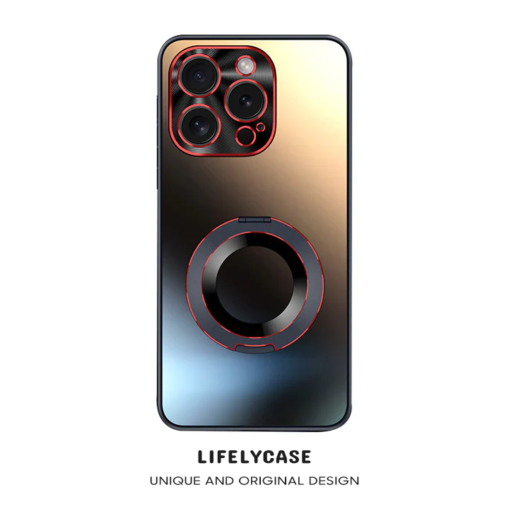 iPhone MagSafe Series | Ring Stand Frosted Mobile Phone Case - Image 9