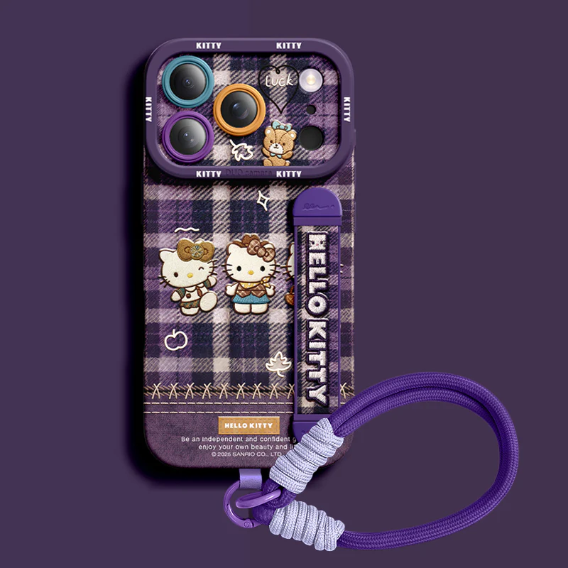 iPhone Wristband Series | Hello Kitty Liquid Silicone Phone Case - Image 12