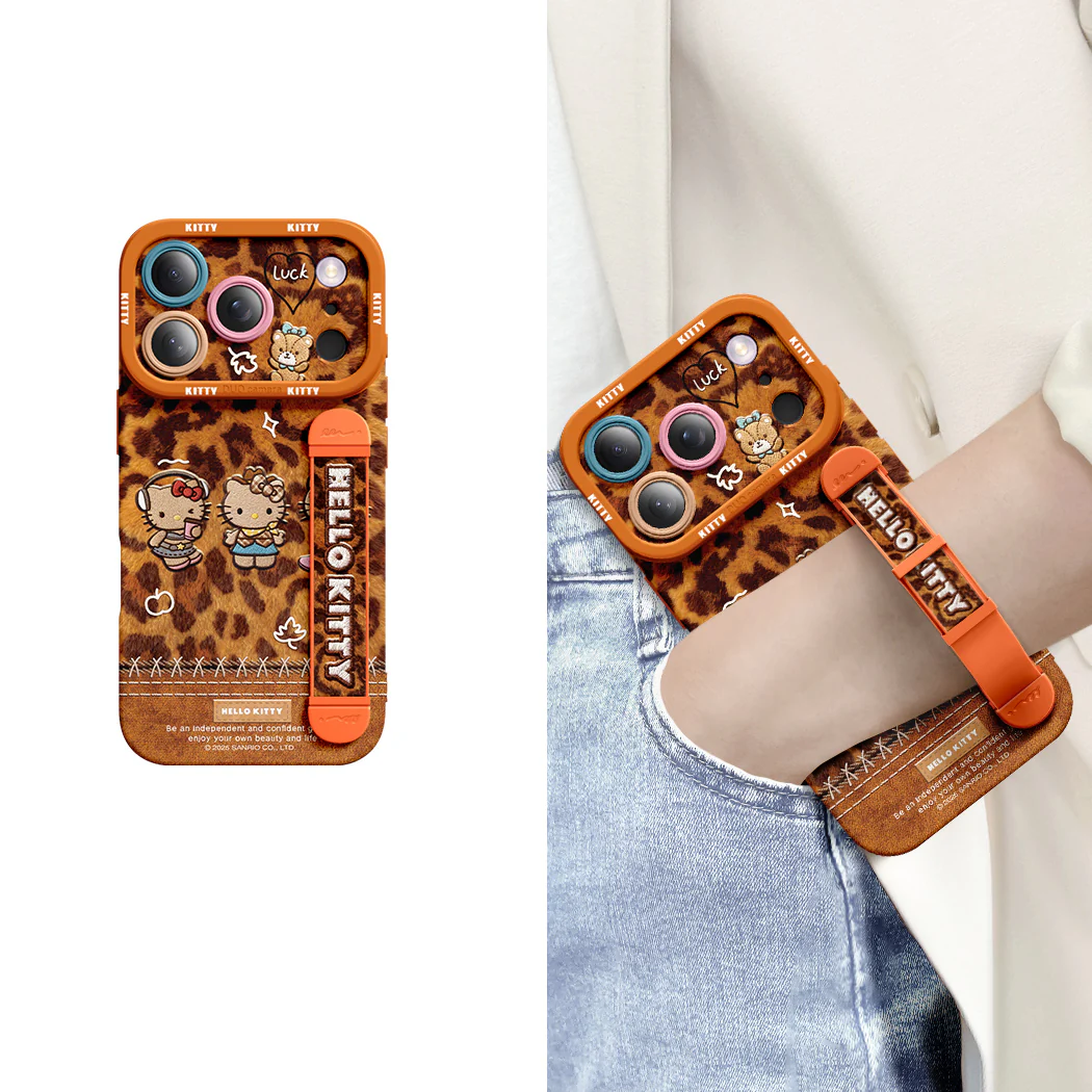 iPhone Wristband Series | Hello Kitty Liquid Silicone Phone Case - Image 2