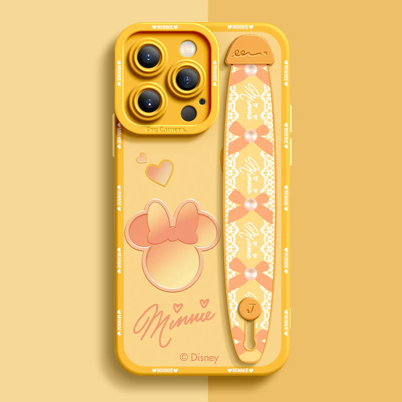 iPhone Series | “Disney Minnie”  Liquid Silicone Wristband Phone Case - Image 9