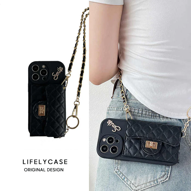 iPhone Lanyard Series | Genuine Leather Card Holder Phone Case - Image 3