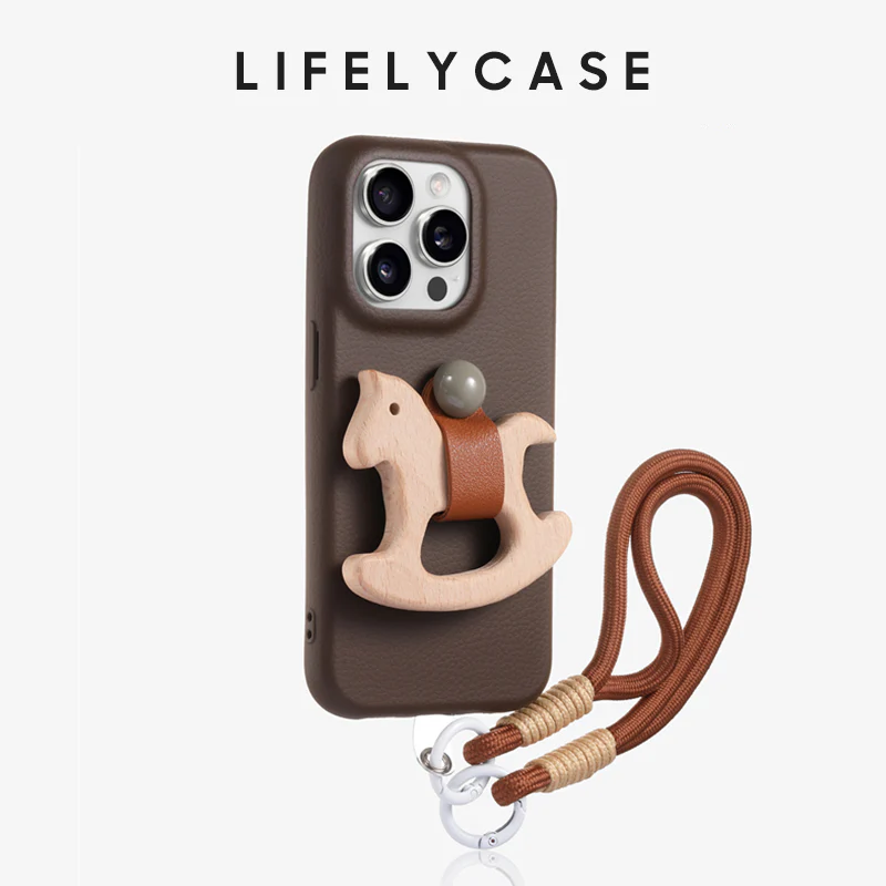 iPhone Lanyard Series | Liquid Silicone Cartoon Phone Case (with free pendant) - Image 3