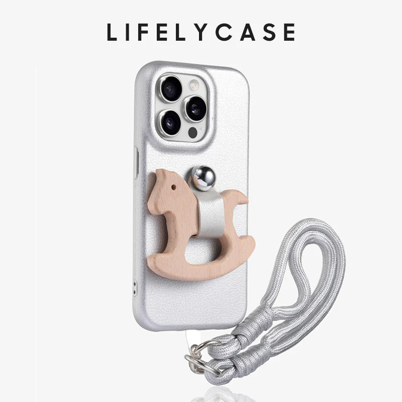 iPhone Lanyard Series | Liquid Silicone Cartoon Phone Case (with free pendant) - Image 4