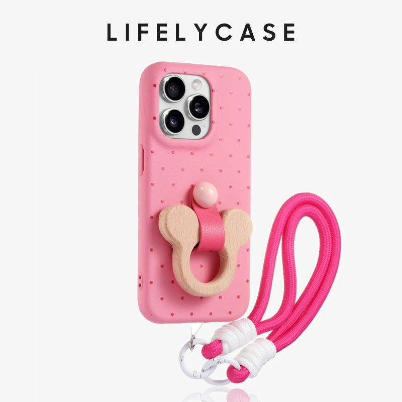 iPhone Lanyard Series | Liquid Silicone Cartoon Phone Case (with free pendant) - Image 5
