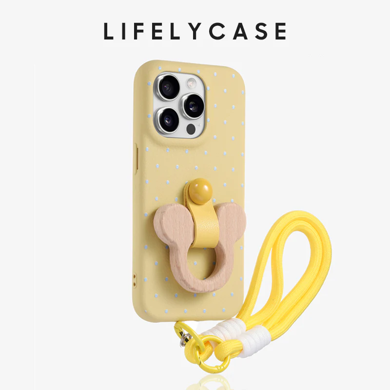 iPhone Lanyard Series | Liquid Silicone Cartoon Phone Case (with free pendant) - Image 6
