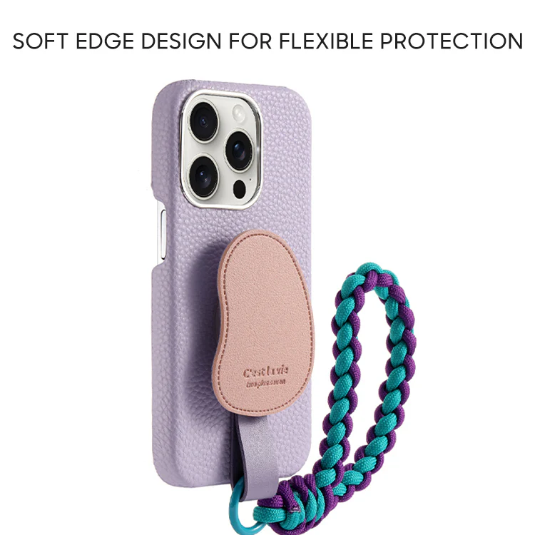 iPhone Lanyard Series | Leather Stand Phone Case - Image 2