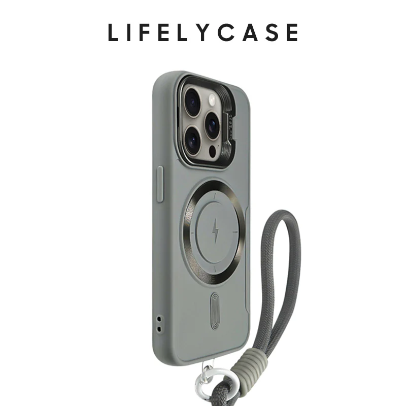 iPhone Lanyard Series | Lens Bracket Design MagSafe Magnetic Phone Case - Image 4