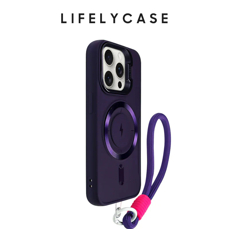 iPhone Lanyard Series | Lens Bracket Design MagSafe Magnetic Phone Case - Image 6