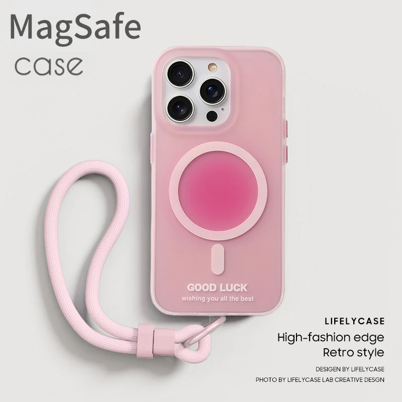 iPhone Lanyard Series | Macaron Color Frosted Magsafe Phone Case - Image 4