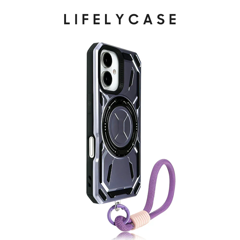 iPhone Lanyard Series | Rotating Magnetic Bracket Anti-Fall Phone Case, Supports MagSafe - Image 3