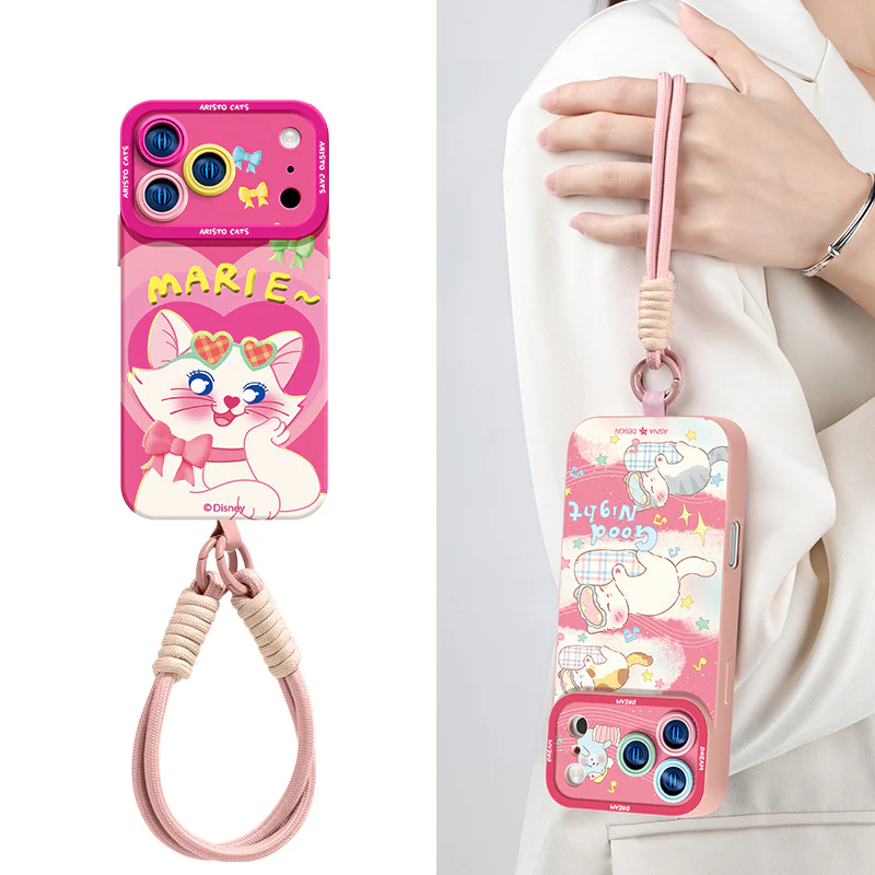 iPhone Lanyard Series | Marie Cat Co-Branded Cartoon Phone Case - Image 2