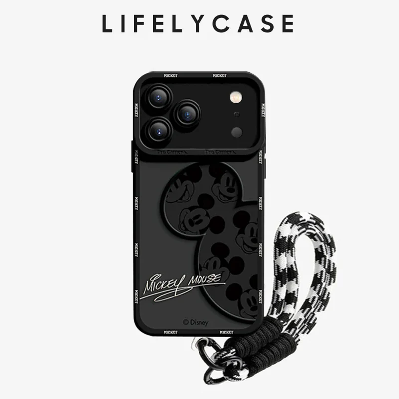 iPhone Lanyard Series | Disney Mickey Mouse Co-Branded Cartoon Phone Case - Image 11