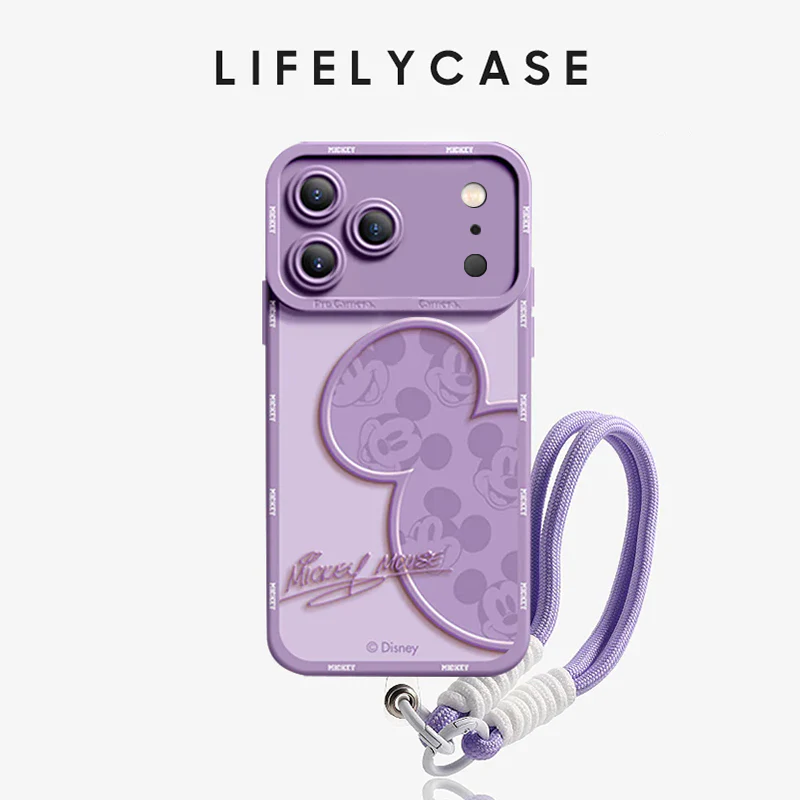 iPhone Lanyard Series | Disney Mickey Mouse Co-Branded Cartoon Phone Case - Image 7