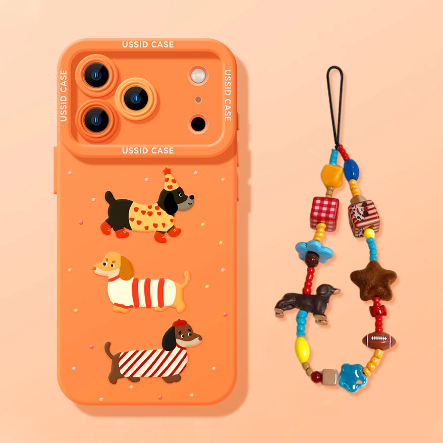 iPhone beads series | Dachshund Design Liquid Silicone Phone Case - Image 4