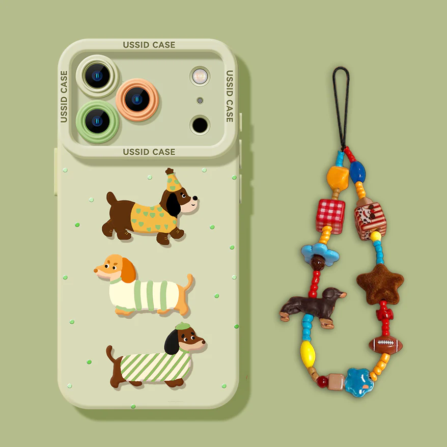 iPhone beads series | Dachshund Design Liquid Silicone Phone Case - Image 9