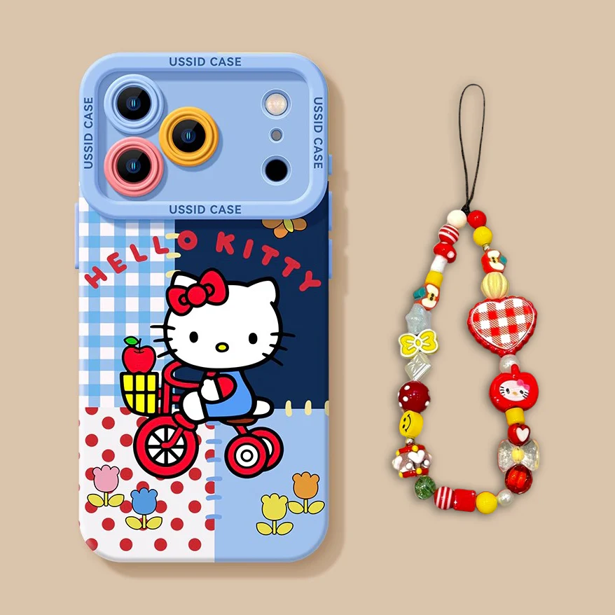 iPhone beads series | Hello Kitty Liquid Silicone Phone Case - Image 5