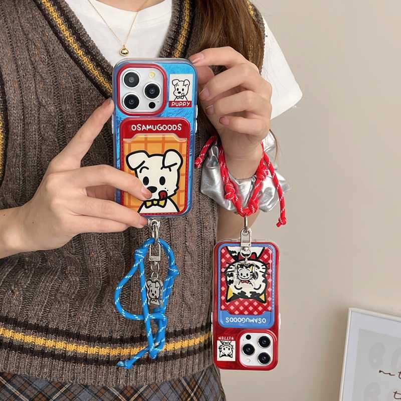 iPhone Lanyard Series | OSAMU GOODS Card Holder Phone Case - Image 4