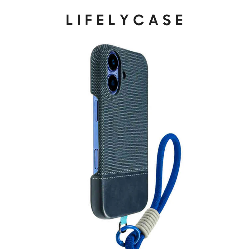 iPhone Lanyard Series | Patchwork Leather Phone Case - Image 2