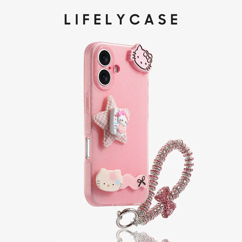 iPhone Lanyard Series | Pink Cartoon Phone Case - Image 4