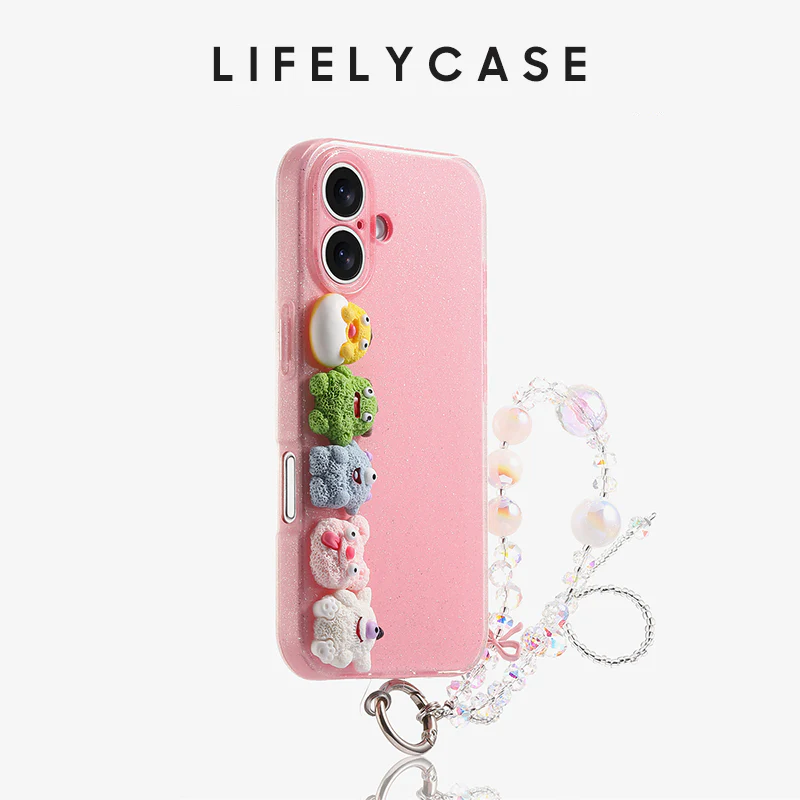 iPhone Lanyard Series | Pink Cartoon Phone Case - Image 9