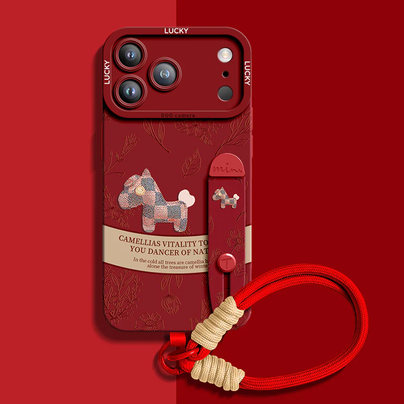 iPhone Wristband Series | "Plaid Pony" Liquid Silicone Phone Case - Image 11