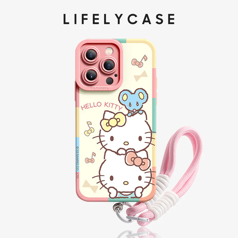 iPhone Lanyard Series | Fashion Cartoon Liquid Silicone Phone Case - Image 5