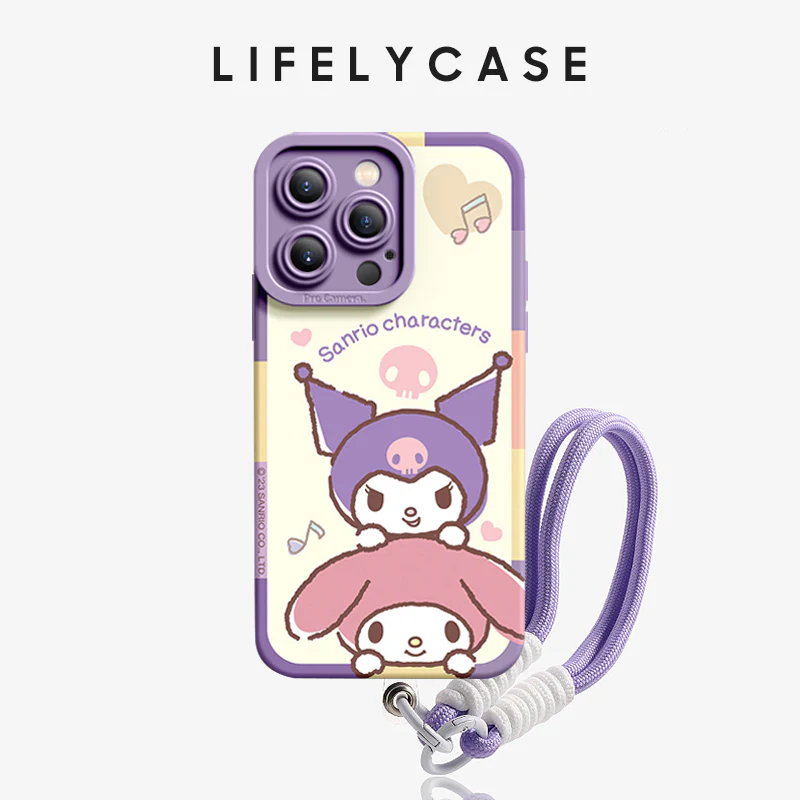 iPhone Lanyard Series | Fashion Cartoon Liquid Silicone Phone Case - Image 6