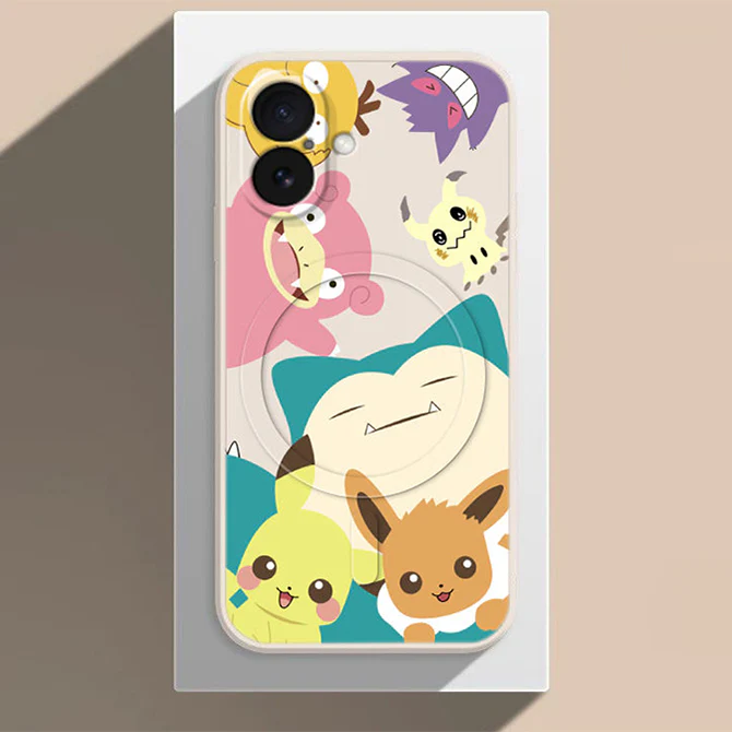 iPhone Lanyard Series | Pokémon Liquid Silicone MagSafe Phone Case - Image 3