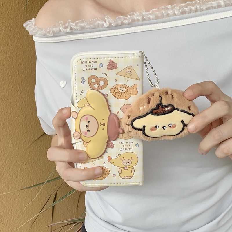 iPhone Lanyard Series | Pom Pom Purin Flip Leather Phone Case - Image 5