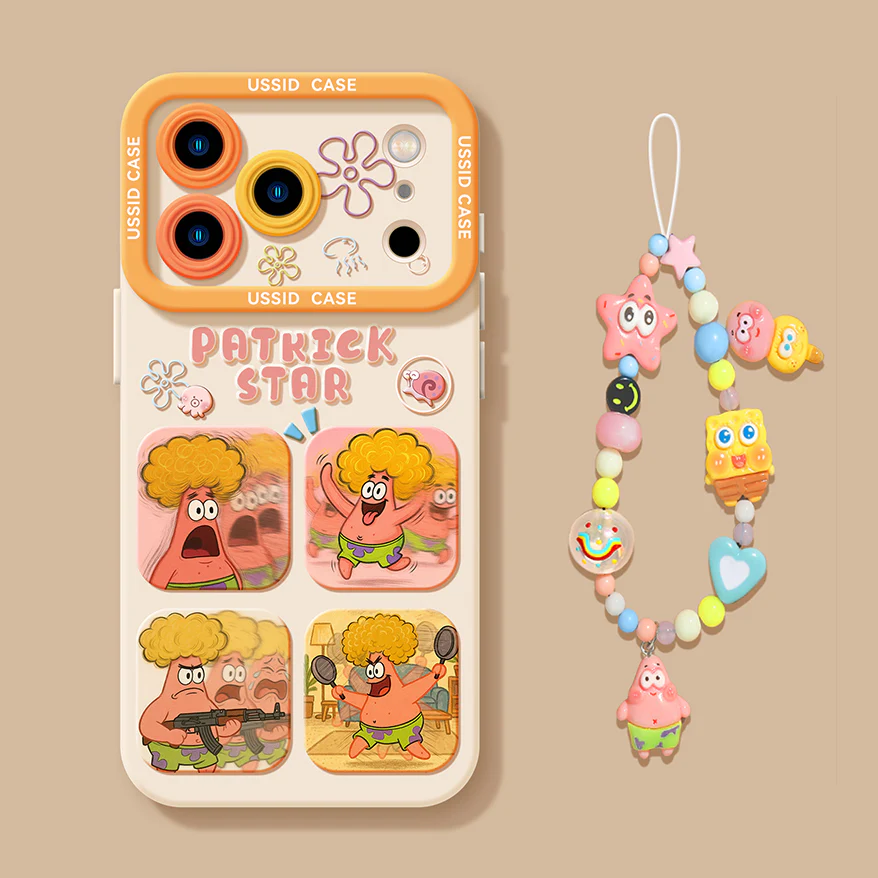 iPhone beads series | "Patrick Star" Design Liquid Silicone Phone Case - Image 3