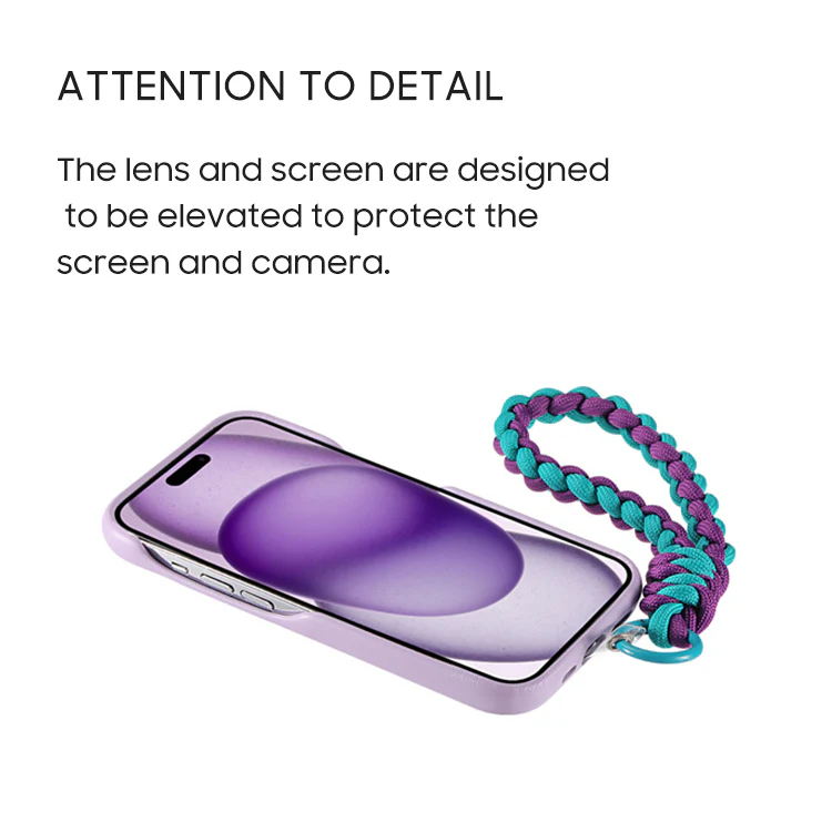 iPhone Lanyard Series | Romantic Rose Leather Phone Case - Image 5