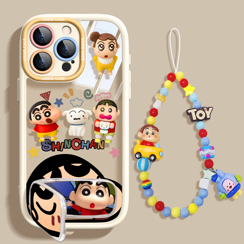 iPhone beads series | Crayon Shin-chan Design Liquid Silicone Phone Case - Image 6