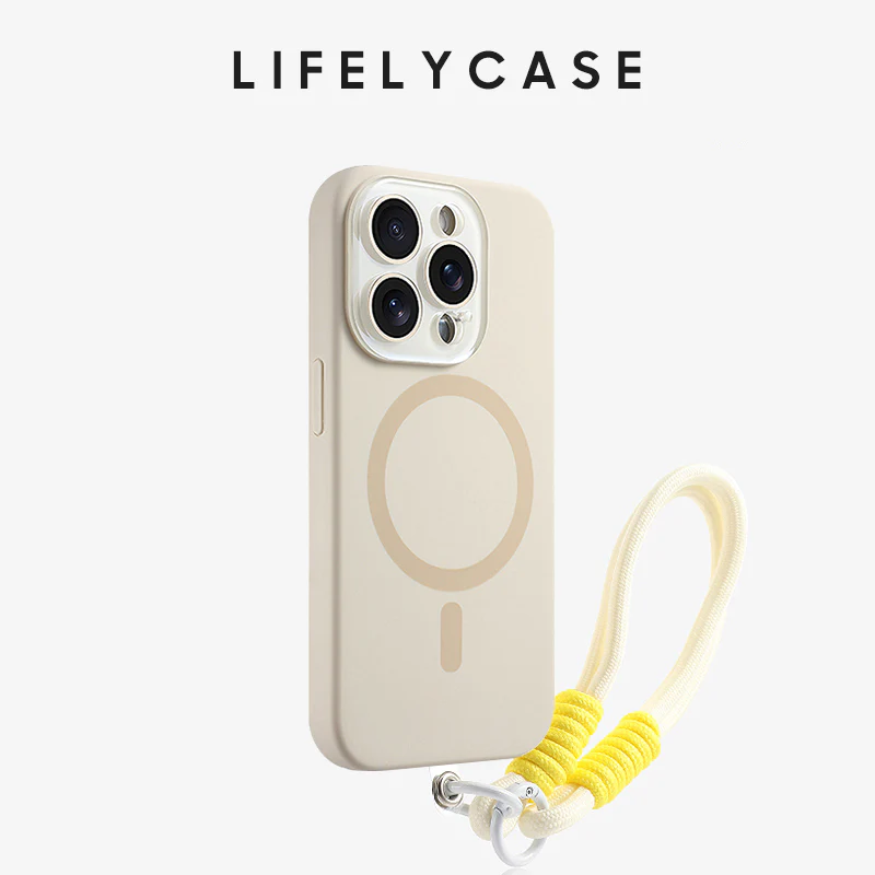 iPhone Lanyard Series | Crystal Lens Liquid Silicone MagSafe Phone Case - Image 7